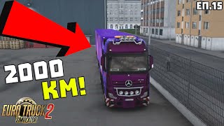 картинка: 2000 КИЛОМЕТРА С ДВОЙНО ПОЛУ РЕМАРКЕ! | ETS2 еп.15