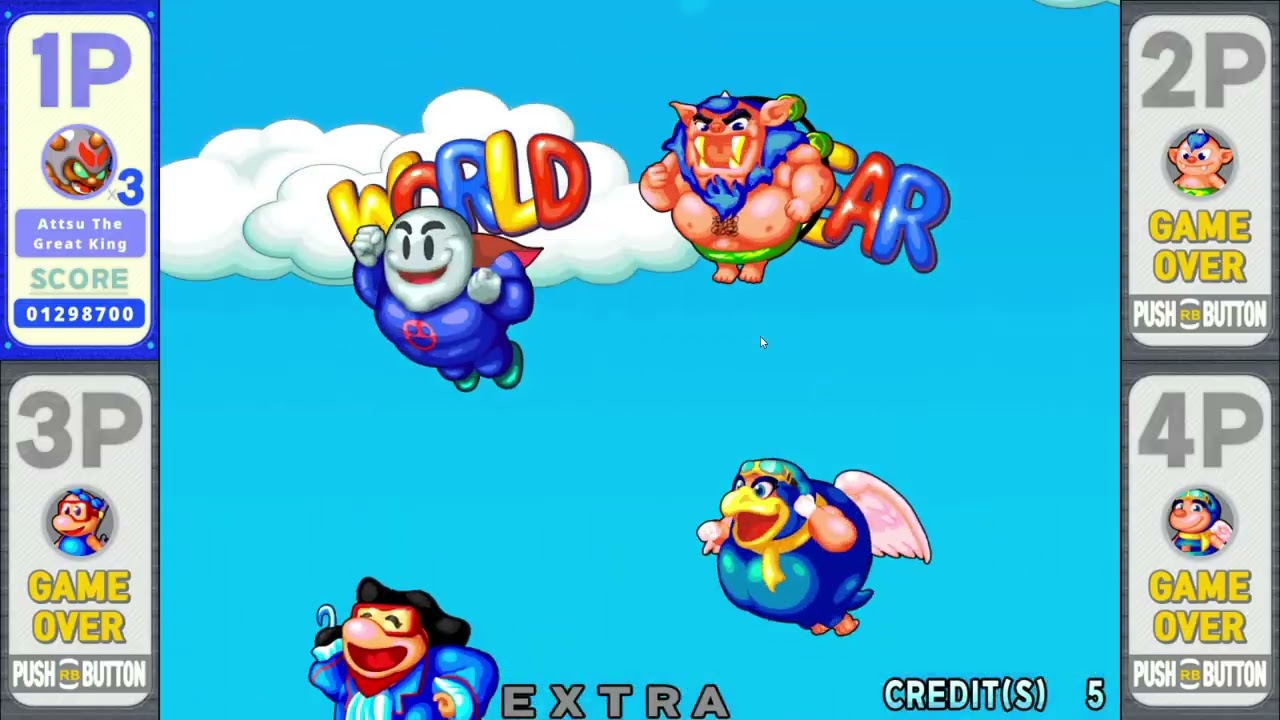 [스노우 브라더스 2 스페셜] 앗뜨거 대왕으로 보스러쉬 진행하기(사용 무기:물)