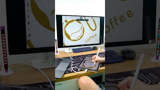 NOUS coffee brand design #logo #logodesign #logodesigner #logos #shorts #short