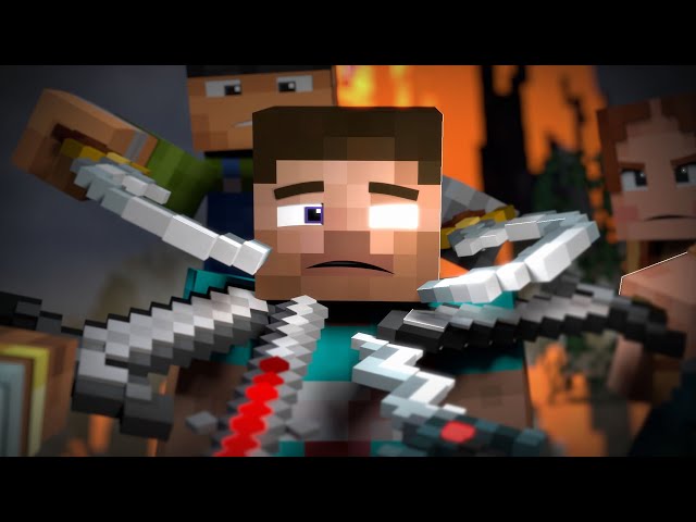 Steve becomes Herobrine - part 1 - Minecraft Animation class=