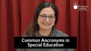 Common Acronyms in Special Education
