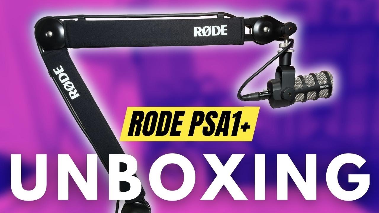 RODE PSA1+ Boom Arm Unboxing & Quick Review YouTube