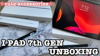 Unboxing my new ipad 2020 7th gen and apple pencil + accessories!!