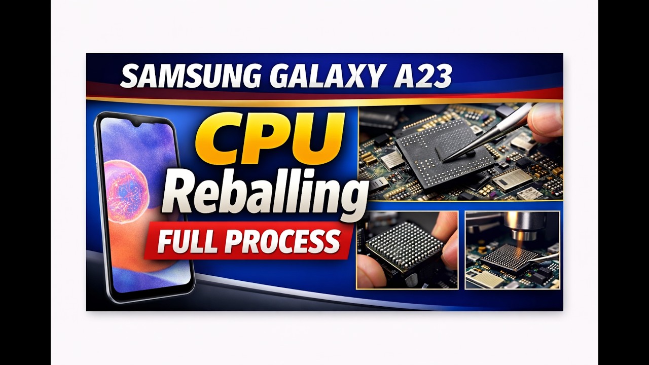 Samsung Galaxy A23 CPU Reballing Full Process