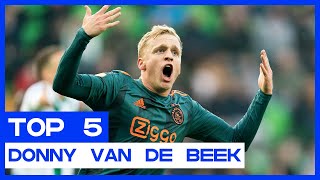 De Vijf Mooiste Doelpunten Van Donny Van De Beek In Nederland