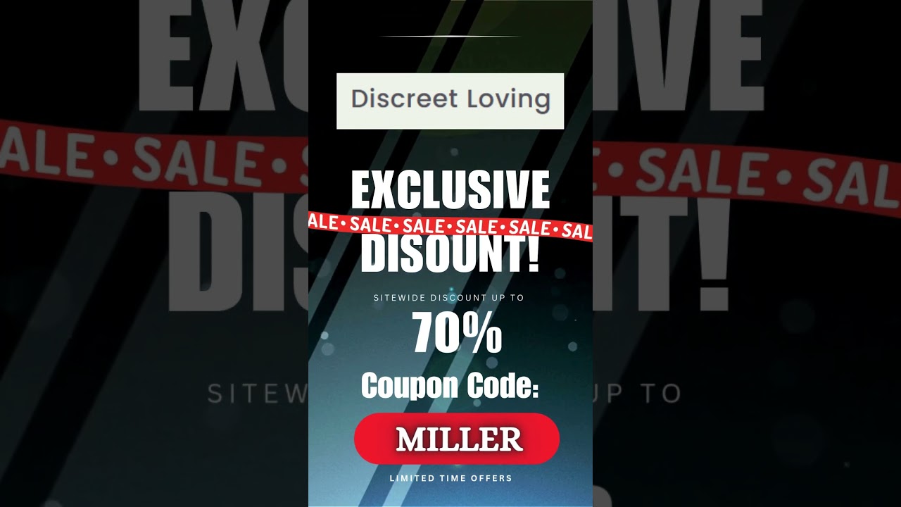 Discreet Loving Sitewide Code! 