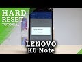How to Factory Reset LENOVO K6 Note - Hard Reset / Reset Code |HardReset.Info