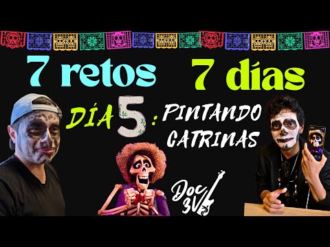 Intentando pintar CATRINAS: 7 RETOS en 7 DÍAS antes de mi CONCIERTO en CDMX DÍA 5
