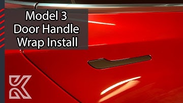 Kenriko Tesla Model 3 Door Handle Wrap Kit Install