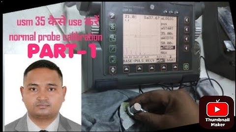 how to operate usm 35 machine with normal probe. usm 35 machine kaise use kare.