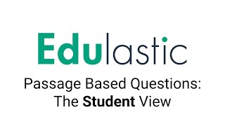 Passage Based Questions: The Student View