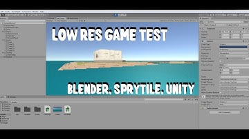 low res game test (Blender & Sprytile + Unity)