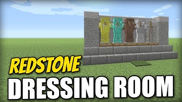Minecraft PS4 - AUTOMATIC DRESSING ROOM - Tutorial - PE / Xbox / PS3 / Wii U