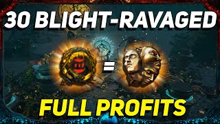 30 Blight Maps PROFIT EXPERIMENT... Basically, run them for free money. [PoE 3.17]