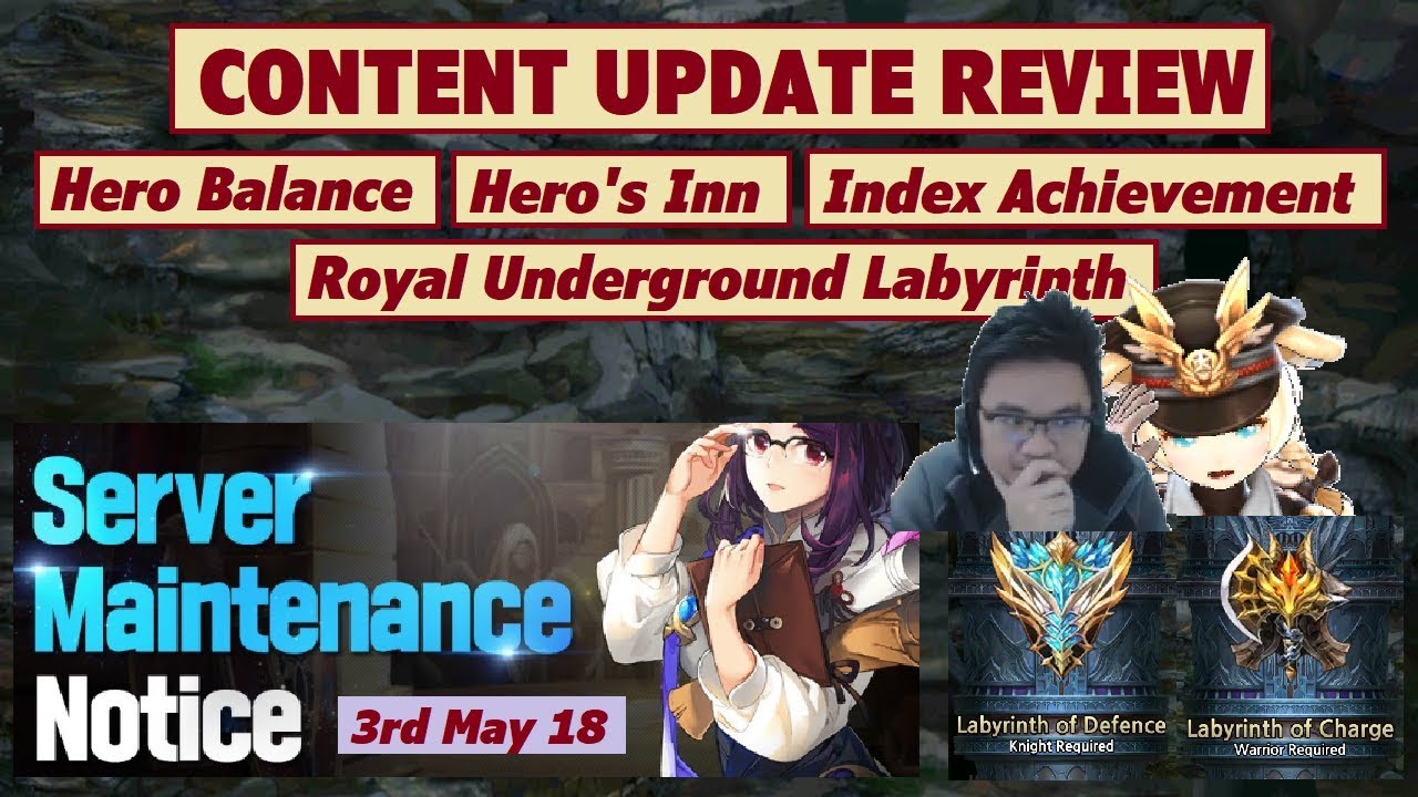 King's Raid - Content Update Review + Royal Underground Labyrinth + Hero Balance