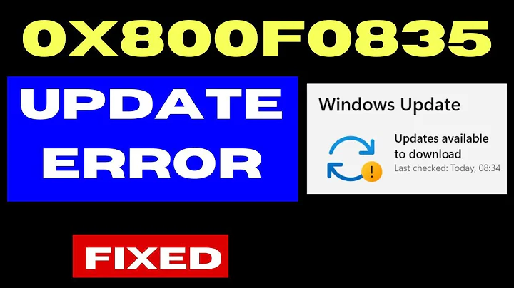 0x800f0835 Windows update error Code on Windows 11 / 10 Fixed