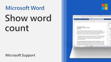 How to show word or character count in Word | Microsoft