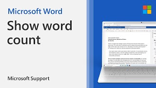 How To Show Word Or Character Count In Word | Microsoft