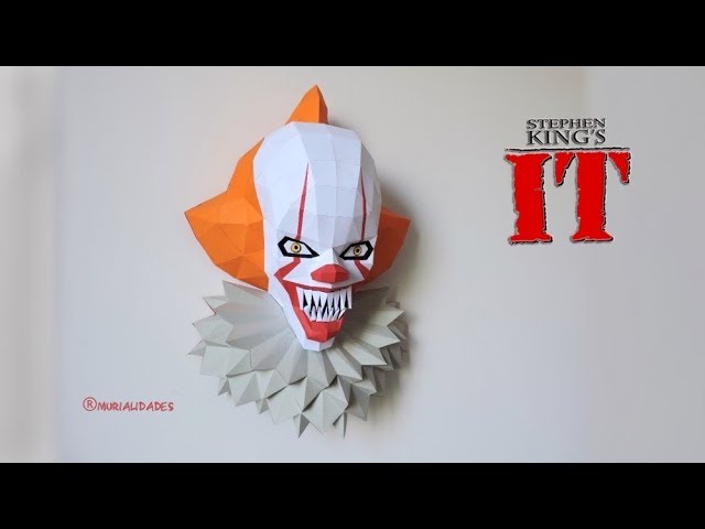  IT 2 Pennywise 3D PaperCraft Halloween DIY ideas