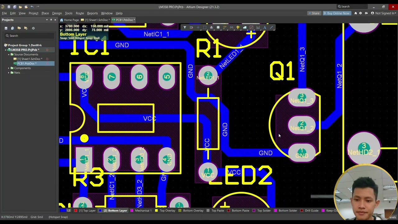 Hướng dẫn cơ bản từ a đến z về cách sử dụng phần mềm vẽ mạch altium designer (Hoàng Phúc thực hiện)