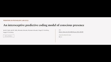An interoceptive predictive coding model of conscious presence | RTCL.TV