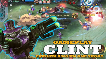 NEW ITEM EMBLEM & CLINT BEST BUILD  2023❗ GAMEPLAY CLINT❗ - MOBILE LEGENDS