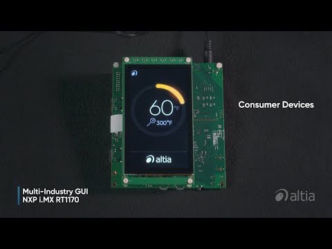Altia in Action | Multi-Industry GUI on NXP i.MX RT1170 Crossover MCU - video from Altia