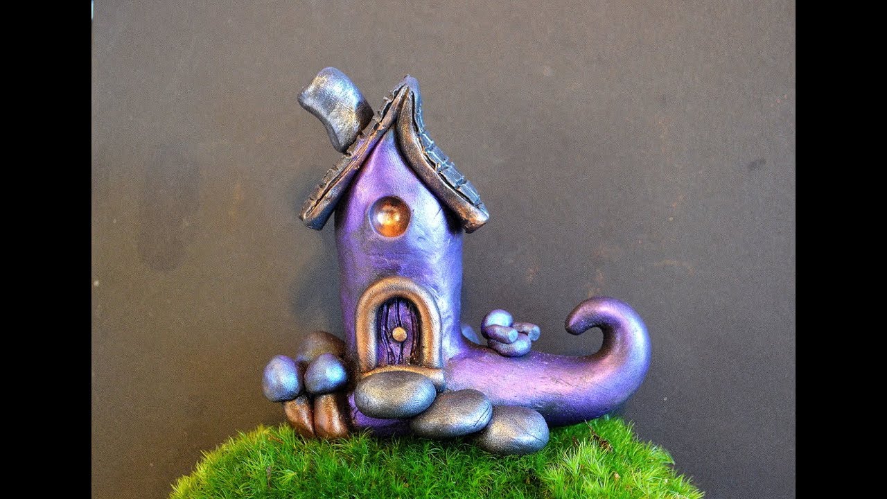 DIY Fairy House In Polymer Clay Tutorial - YouTube