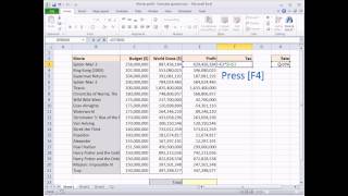 excel quick tip #2 - the quickest way to put dollar signs into a formula - wise owl