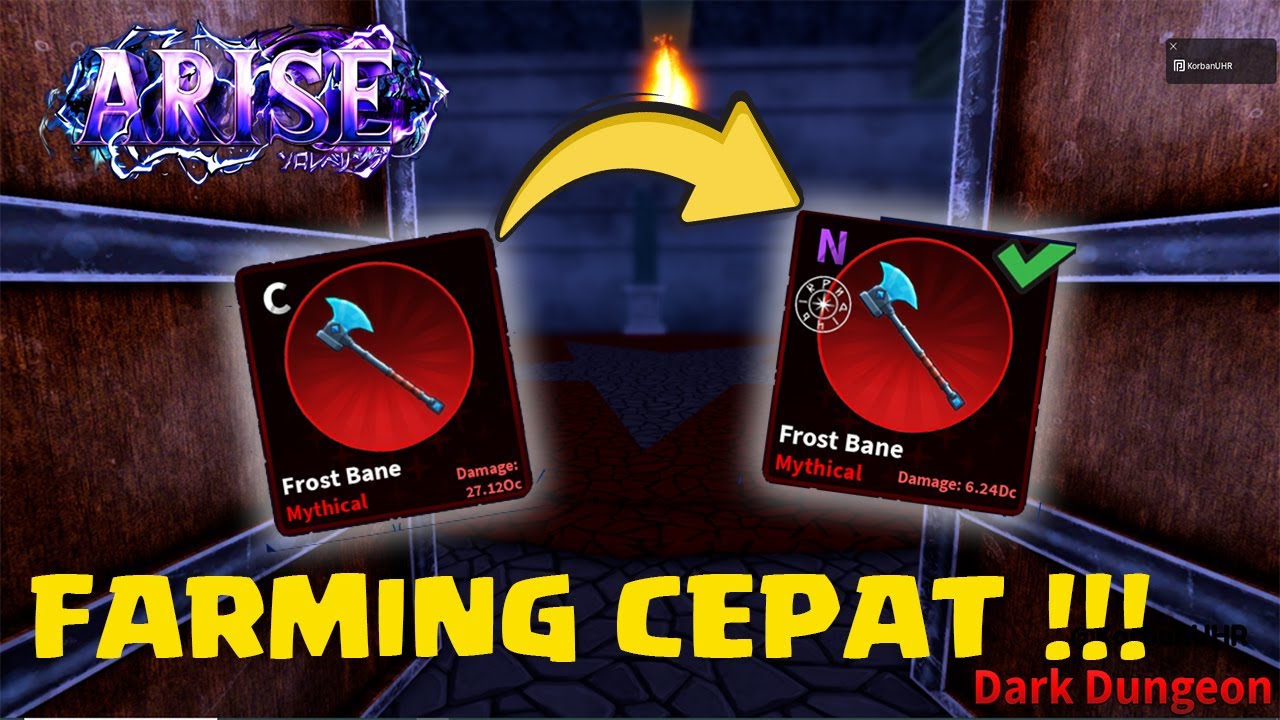 TIPS DAN TRIK FARMING WEAPON RANK N DENGAN CEPAT DI ARISE CROSSOVER !!