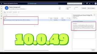 New in D365 F&O: Automatically post General Budget Reservations  via workflow