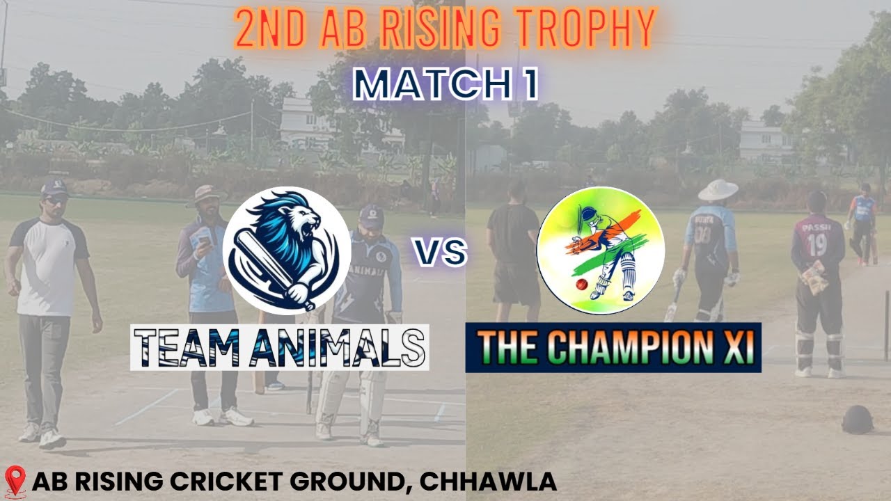 Team Animals vs The Champion XI | Full Highlights Match 1 | 2nd AB Rising Trophy |