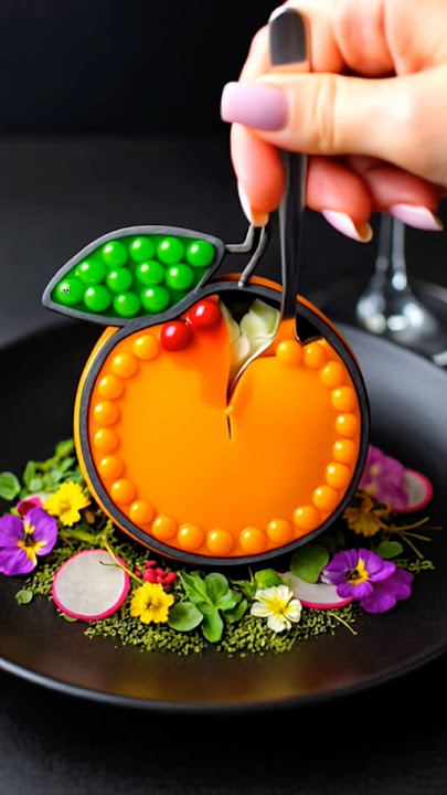 Orange 🍊 as cake 🍰 #shortsfeed #drawing #numbers #ai #aiart