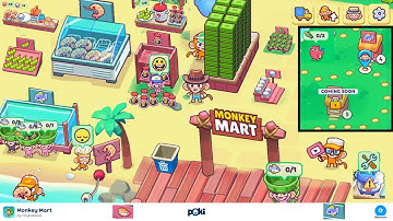 Monkey Mart LEVEL 4 COMPLETE || Poki Games ||