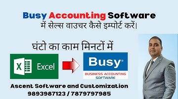 Sale Excel Sheet with Stock Item Import in Busy Accounting Software II #billingsoftware #accounting