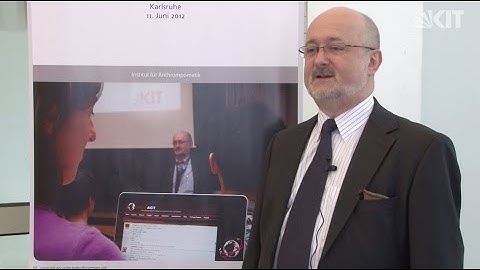 2012: Alex Waibel introducing the Lecture Translator (in German)