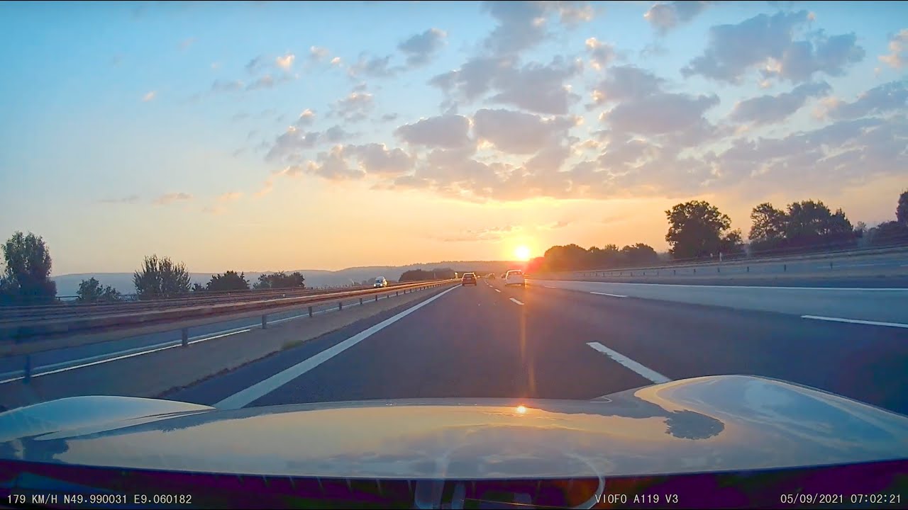 8 hours relaxing driving Bonn Germany to Zagreb Croatia relaxing music Mazda MX-5 RF