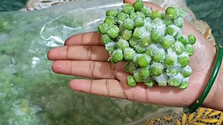 How to Store Matar / Green Peas for Months | Green Peas storage Method  | Frozen Peas 