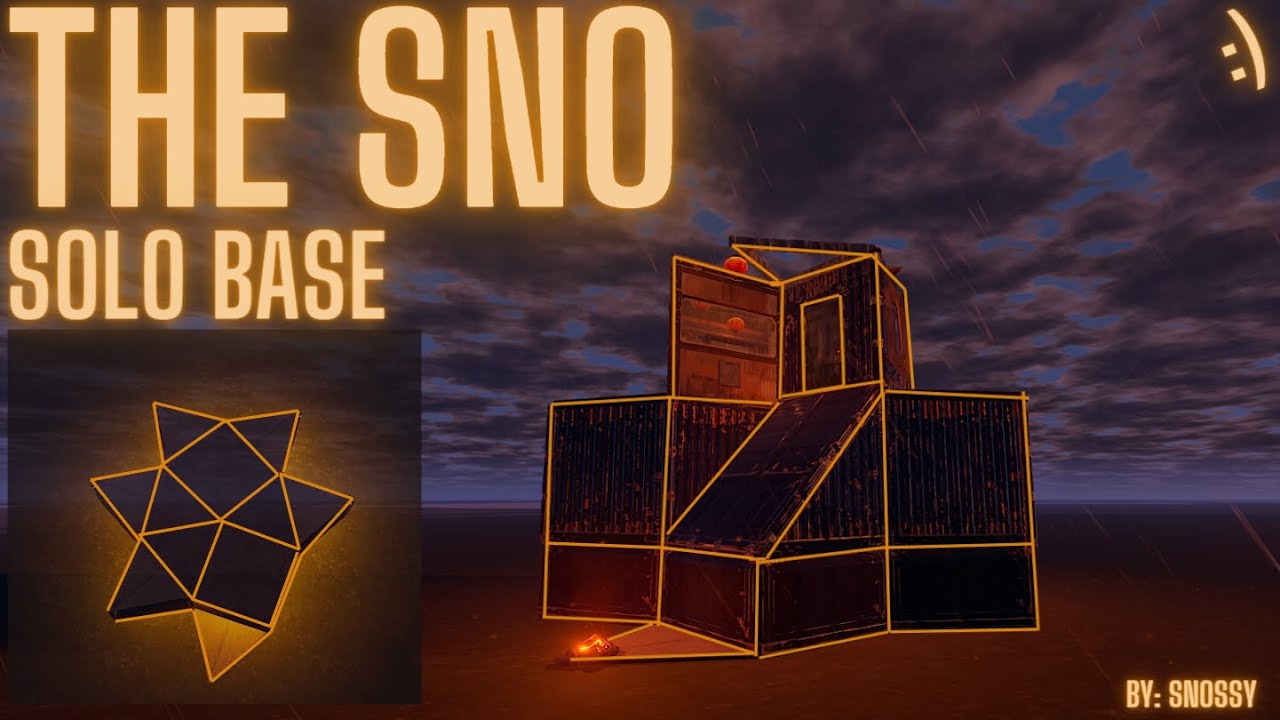 The Sno - Rust Solo Duo Base Design Bunkered - #rust - YouTube