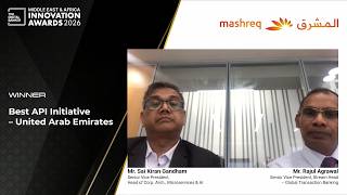 #MEA26 Mashreq - Best API Initiative - United Arab Emirates