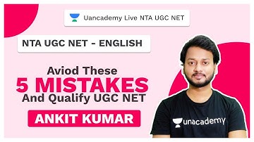 NTA UGC NET | Aviod These 5 mistakes and Qualify UGC NET| English Literature| Unacademy Live