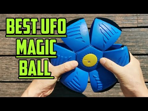 Magic UFO Ball,Portable Glowing Flying Toys Creative Fly Saucer Stomp Magic  Balls,Decompression Flying Flat Throw Disc Balls Toy for Childrens Outdoor