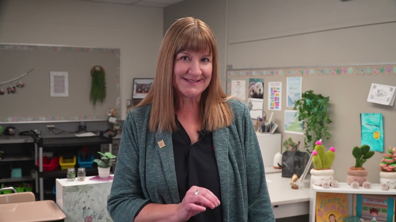 Video preview image of Learn how Standards-Based Reporting supports clearer communication about student learning. In this short video, Wendy Johnson, Deputy Superintendent of Teaching and Learning for the Boise School District, explains how this approach helps families better understand what students know, what they’re working toward, and how we support their growth every step of the way. 📚🍎✨; click to visit the ParentSquare post with the video