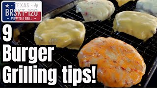 9 Tips for Grilling Burgers