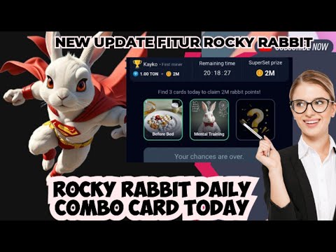 Rocky rabbit daily combo card || New update rocky rabbit 12 july - YouTube