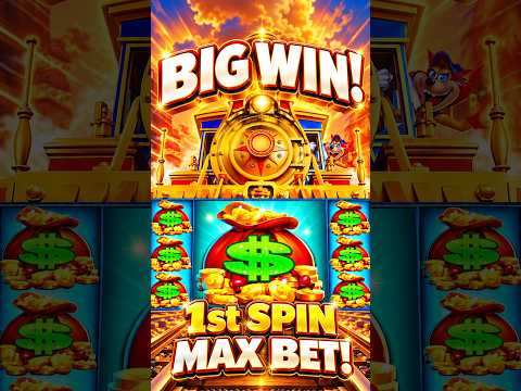 FULL SCREEN BIG WIN, FIRST SPIN BONUS! RAILROAD RICHES Slot at DURANGO CASINO! #shortfeed #shorts
