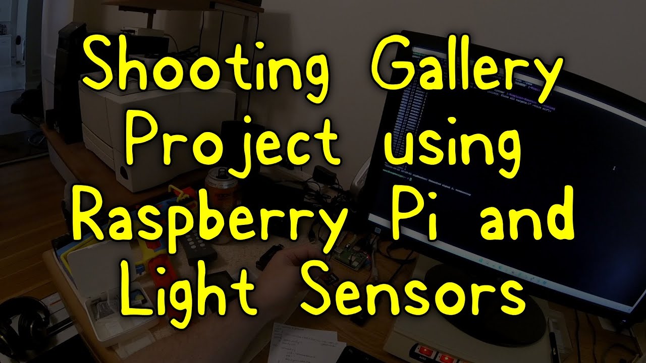 Shooting Gallery Project using Raspberry Pi and Light Sensors - YouTube