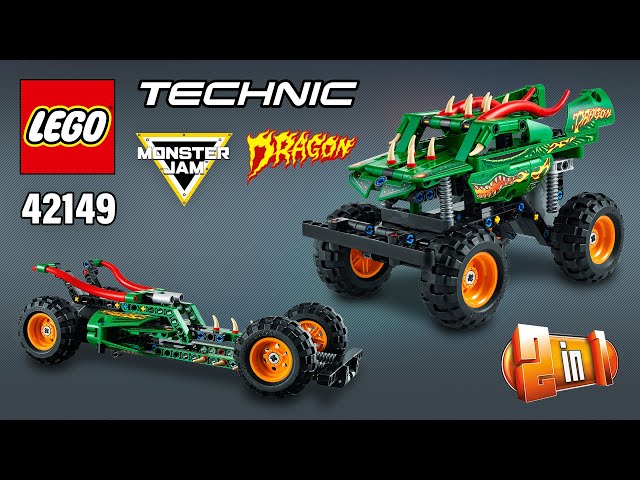 LEGO Technic 42149 Monster Jam Dragon - LEGO Speed Build Review 