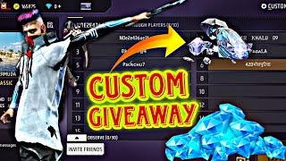 CUSTOM GIVEAWAY PLAY AND WIN #freefirelive #minecraftlive #gamerfleetlive #freefire #gflive #live