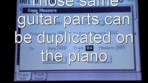 Korg M50 Level 2 Song construction